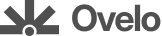 Ovello company logo with a stylized mark to the left of the word Ovello.
